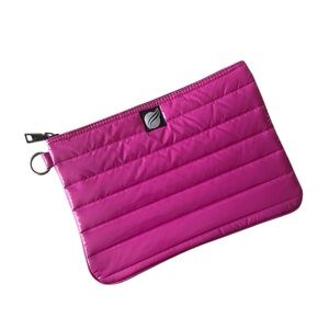 Think Royln Hot Pink Quilted Wristlet Cosmetic Bag NWOT